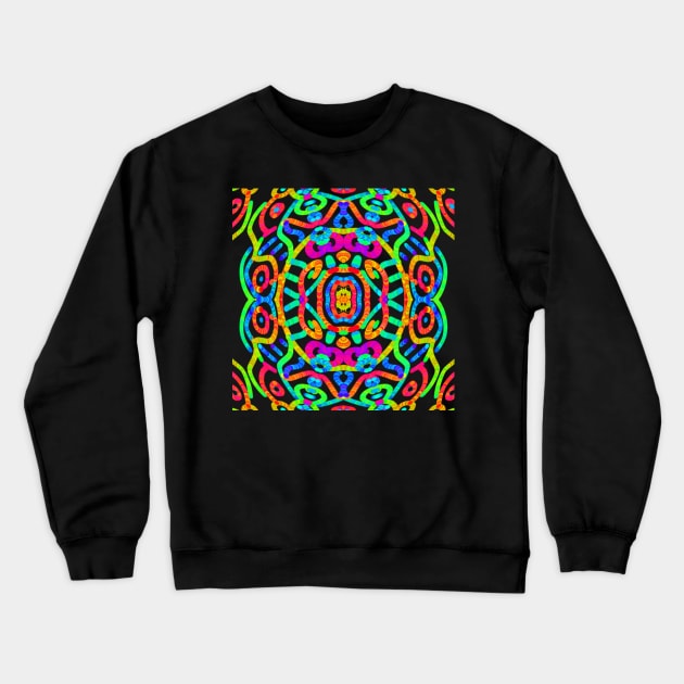 Scratch Kaleido Crewneck Sweatshirt by SuperMoniVerse